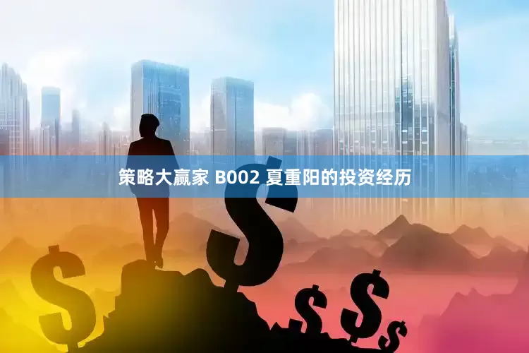 策略大赢家 B002 夏重阳的投资经历