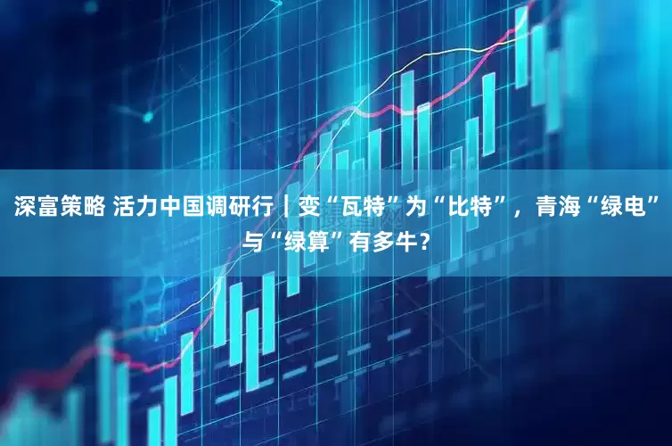 深富策略 活力中国调研行｜变“瓦特”为“比特”，青海“绿电”与“绿算”有多牛？